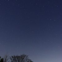 公園から見た北の星空